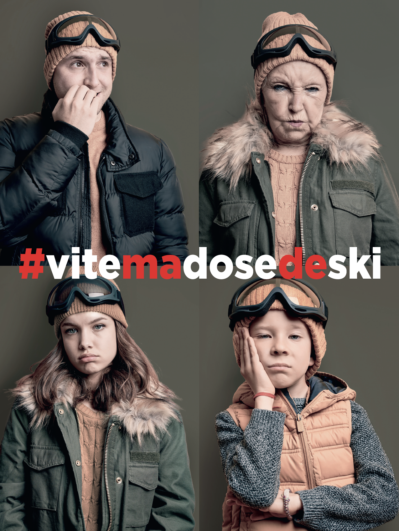 Campagne teasing #vitemadosedeski – ©Agence Kern