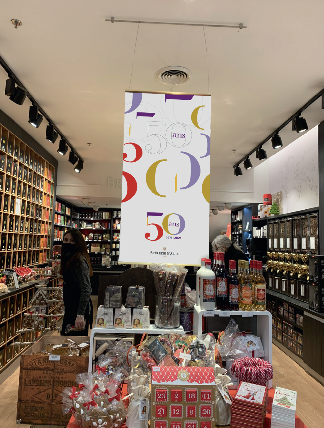 Kakemono Brûlerie d’Alré – ©Agence Kern